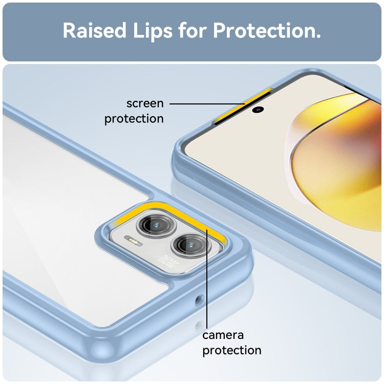 For Motorola Moto G73 Colorful Series Acrylic + TPU Phone Case