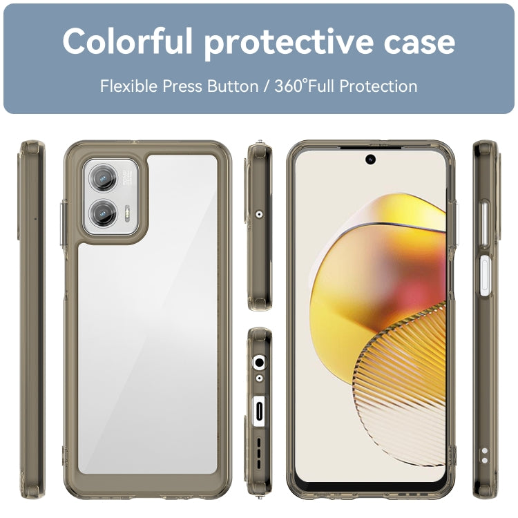 For Motorola Moto G73 Colorful Series Acrylic + TPU Phone Case