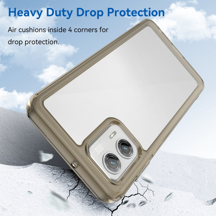 For Motorola Moto G73 Colorful Series Acrylic + TPU Phone Case