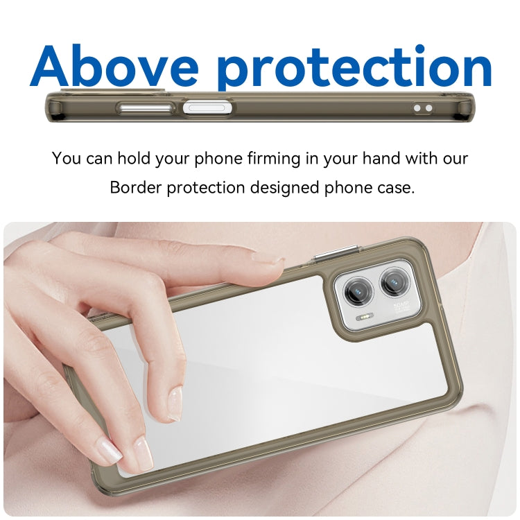 For Motorola Moto G73 Colorful Series Acrylic + TPU Phone Case