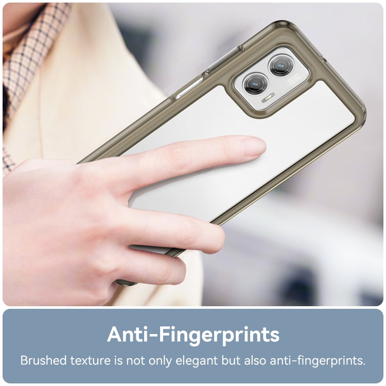 For Motorola Moto G73 Colorful Series Acrylic + TPU Phone Case