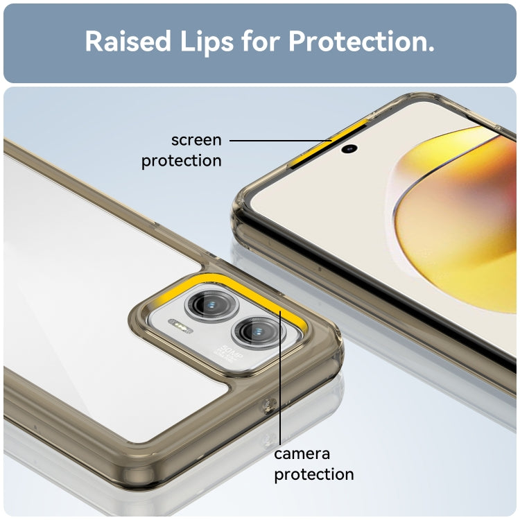 For Motorola Moto G73 Colorful Series Acrylic + TPU Phone Case