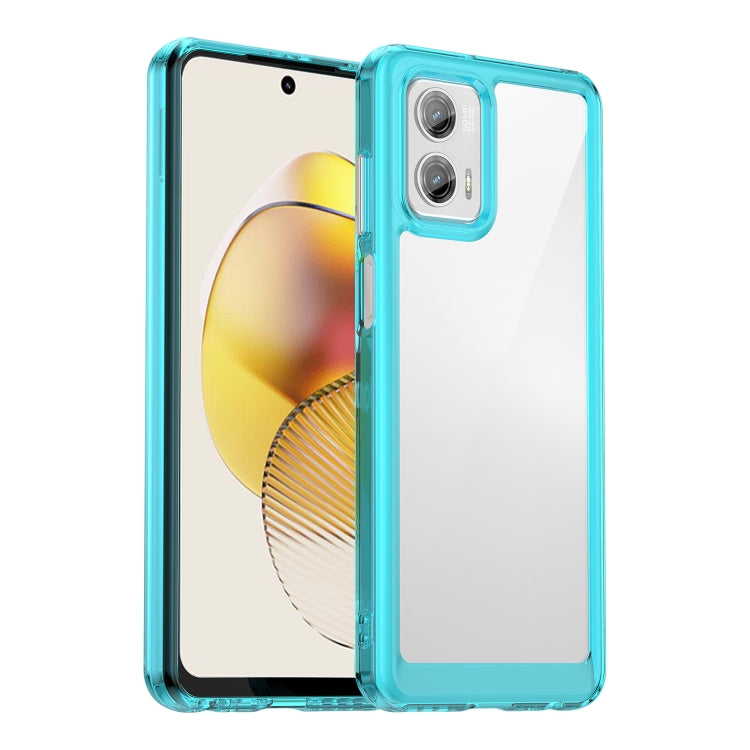 For Motorola Moto G73 Colorful Series Acrylic + TPU Phone Case