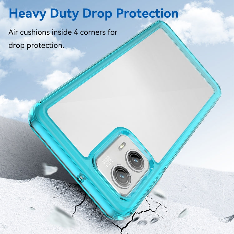 For Motorola Moto G73 Colorful Series Acrylic + TPU Phone Case