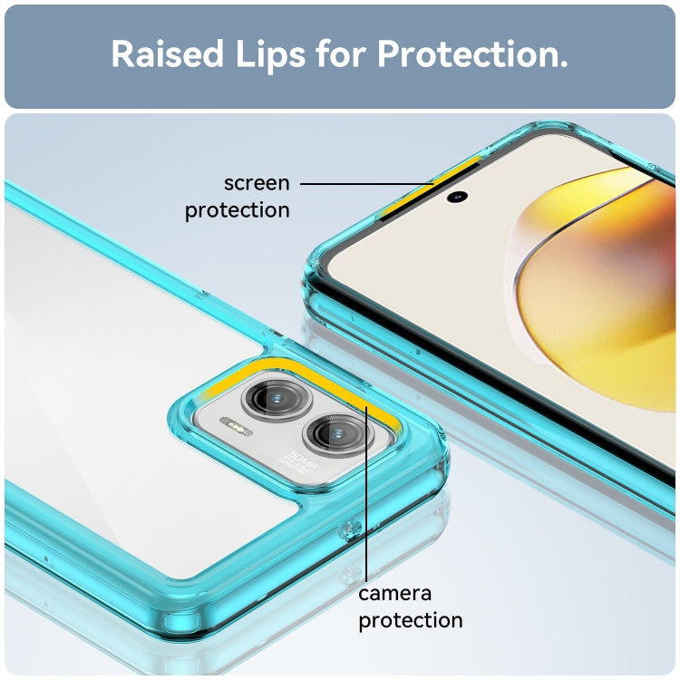 For Motorola Moto G73 Colorful Series Acrylic + TPU Phone Case