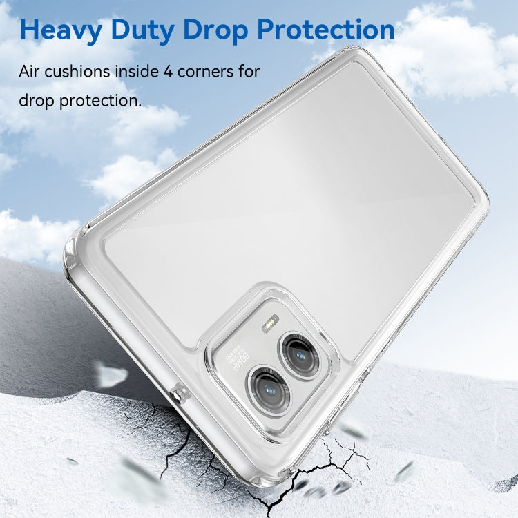 For Motorola Moto G73 Colorful Series Acrylic + TPU Phone Case