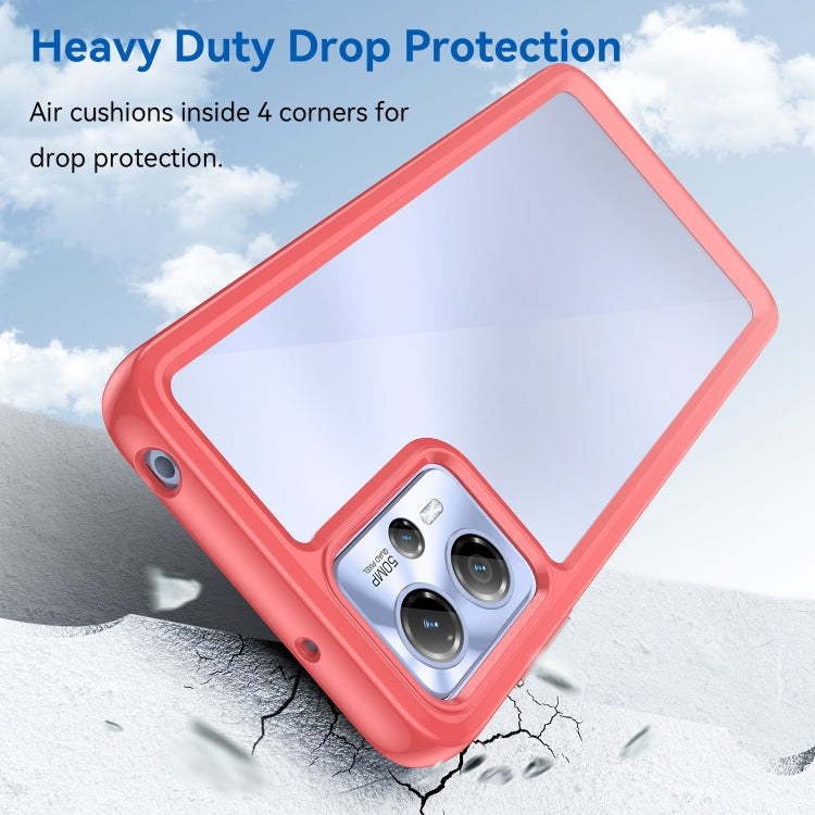 For Motorola Moto G23 Colorful Series Acrylic + TPU Phone Case