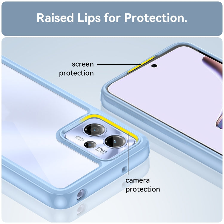 For Motorola Moto G23 Colorful Series Acrylic + TPU Phone Case