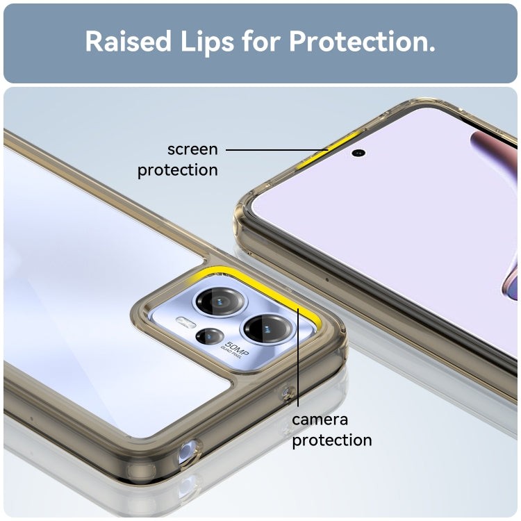 For Motorola Moto G23 Colorful Series Acrylic + TPU Phone Case