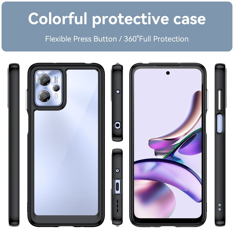 For Motorola Moto G13 Colorful Series Acrylic + TPU Phone Case