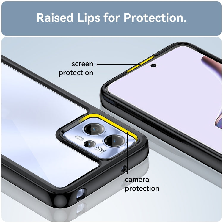 For Motorola Moto G13 Colorful Series Acrylic + TPU Phone Case