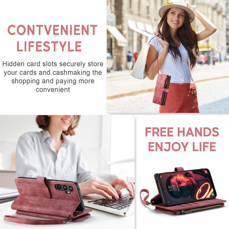 For Samsung Galaxy A34 5G CaseMe C30 Multifunctional Leather Phone Case