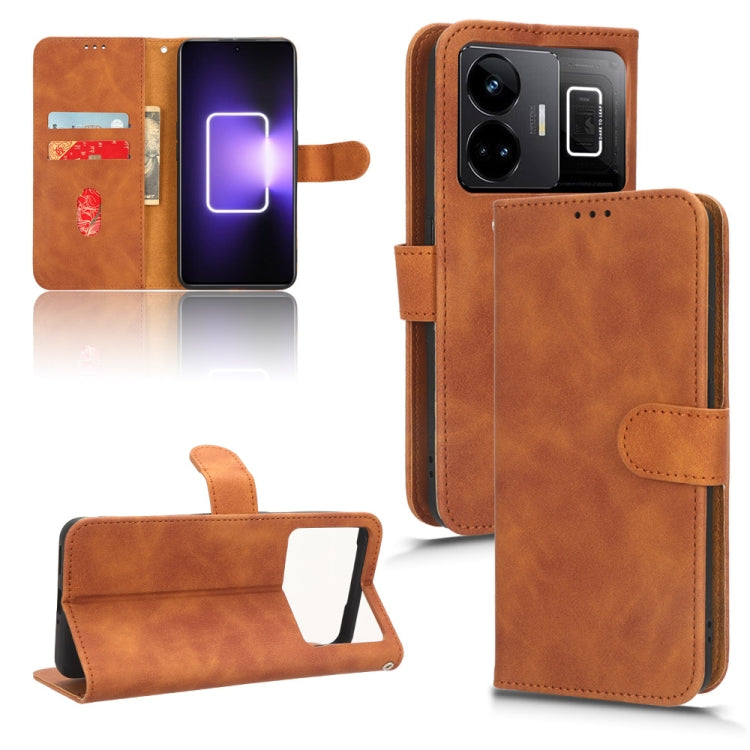 For Realme GT Neo 5 Skin Feel Magnetic Flip Leather Phone Case