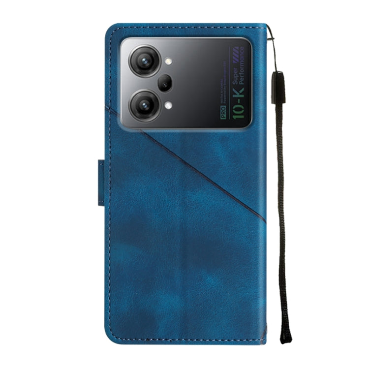 For OPPO K10 Pro 5G Skin-feel Embossed Leather Phone Case