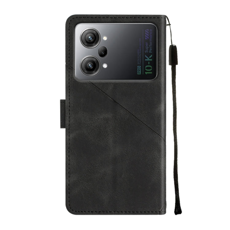 For OPPO K10 Pro 5G Skin-feel Embossed Leather Phone Case