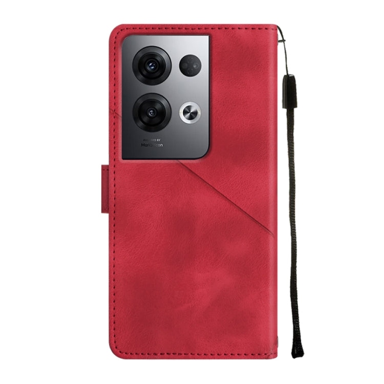 For OPPO Reno8 Pro 5G Skin-feel Embossed Leather Phone Case