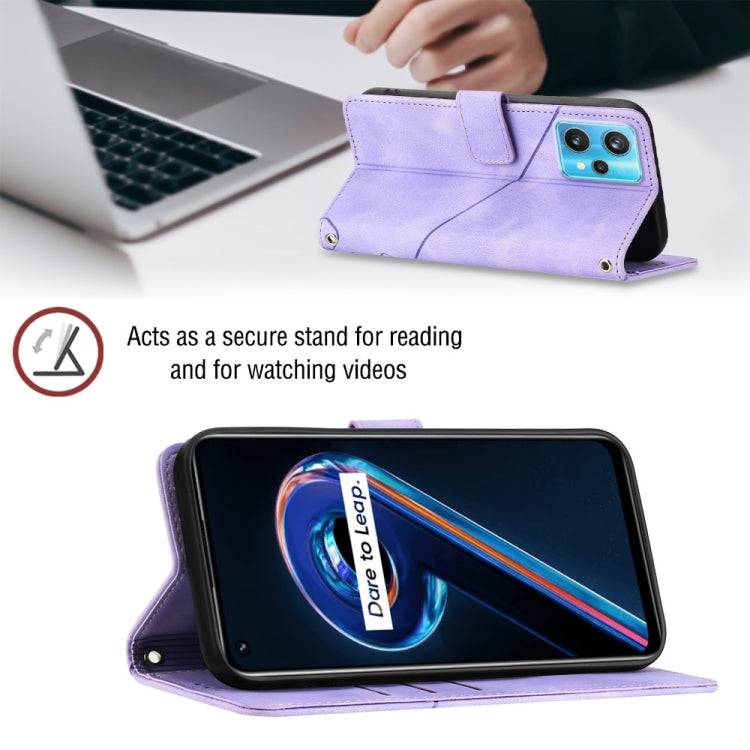 For Realme 9 Pro 5G / OnePlus Nord CE 2 Lite 5G Skin-feel Embossed Leather Phone Case