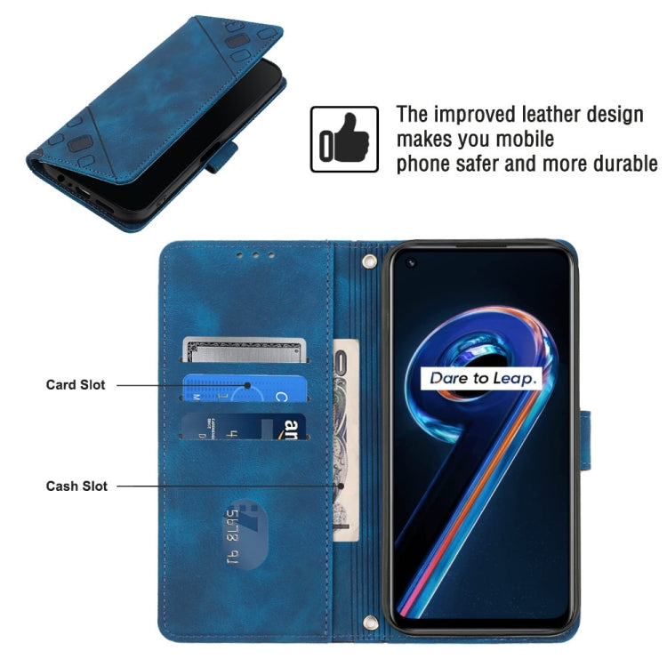 For Realme 9 Pro 5G / OnePlus Nord CE 2 Lite 5G Skin-feel Embossed Leather Phone Case