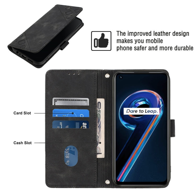 For Realme 9 Pro 5G / OnePlus Nord CE 2 Lite 5G Skin-feel Embossed Leather Phone Case