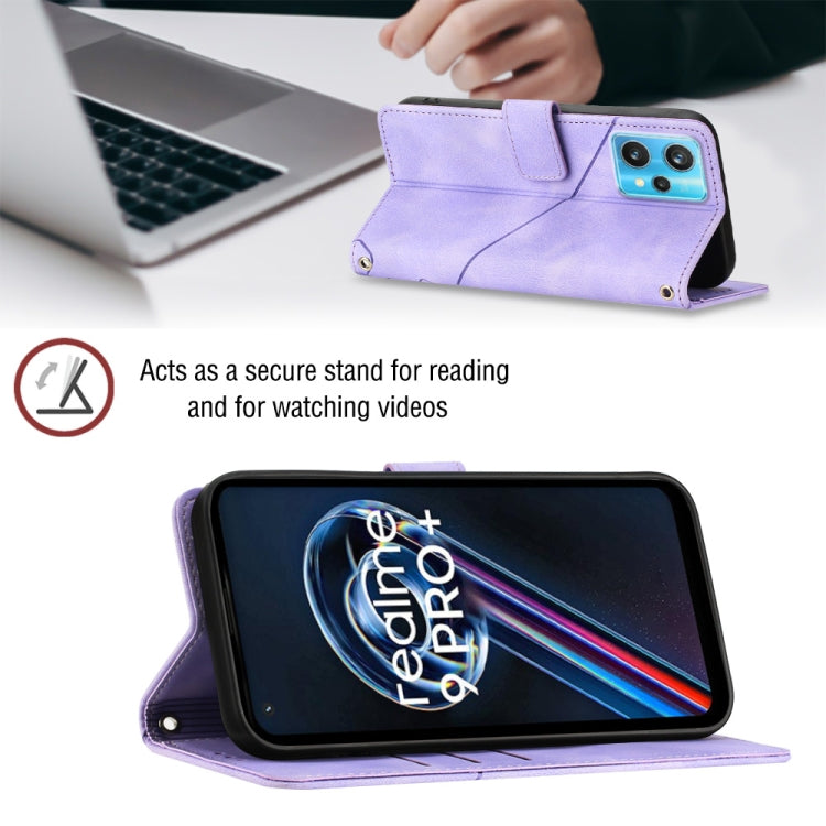 For Realme 9 Pro+ 5G / 9 4G Skin-feel Embossed Leather Phone Case