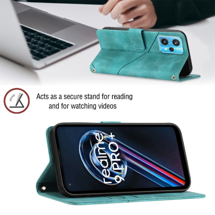 For Realme 9 Pro+ 5G / 9 4G Skin-feel Embossed Leather Phone Case