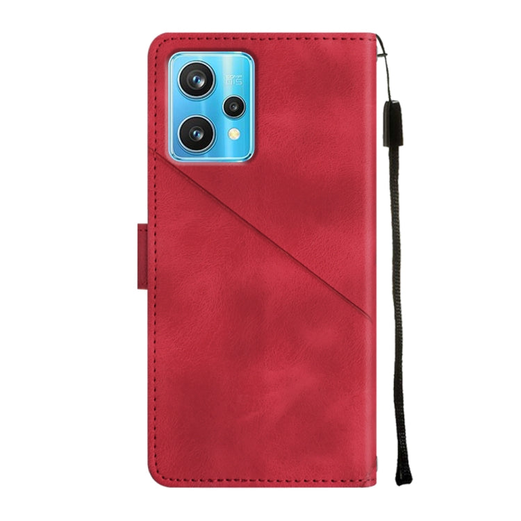 For Realme 9 Pro+ 5G / 9 4G Skin-feel Embossed Leather Phone Case