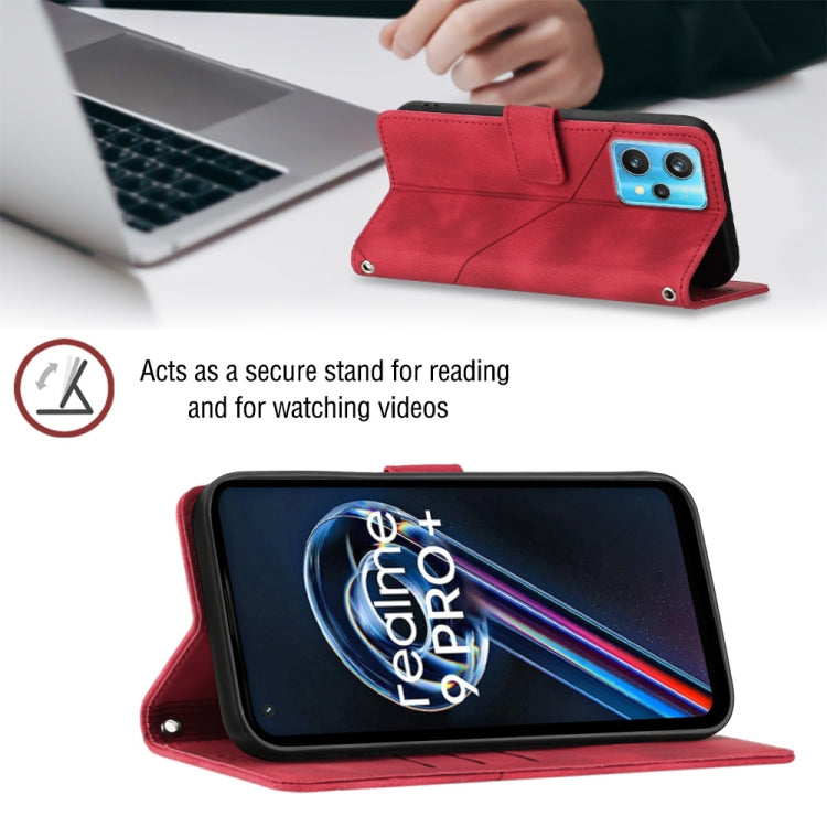 For Realme 9 Pro+ 5G / 9 4G Skin-feel Embossed Leather Phone Case