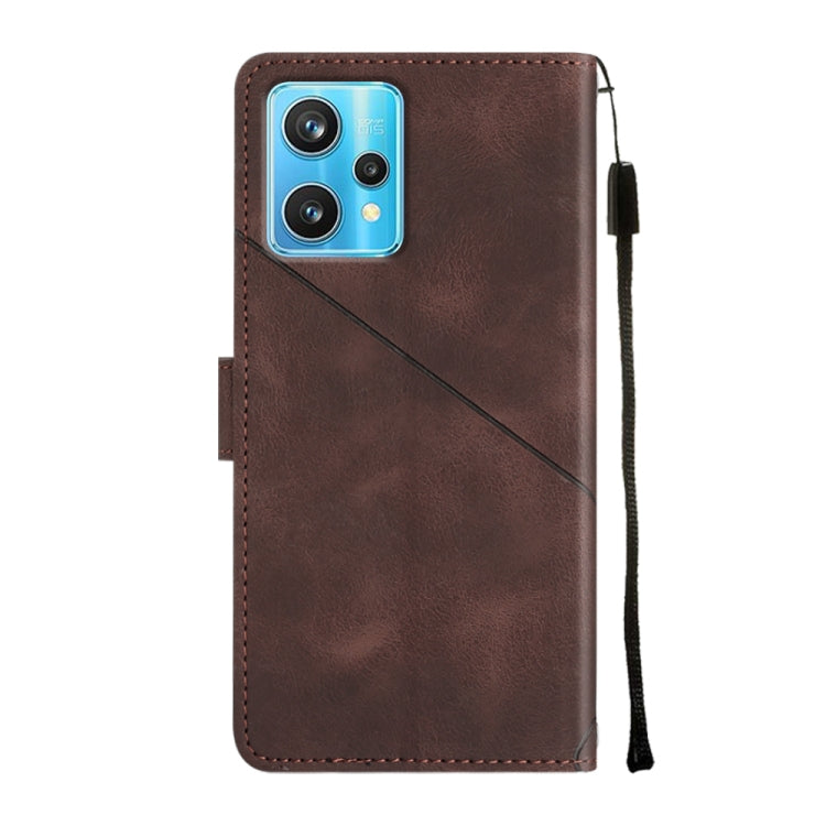 For Realme 9 Pro+ 5G / 9 4G Skin-feel Embossed Leather Phone Case