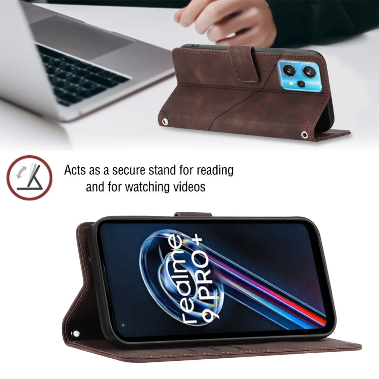 For Realme 9 Pro+ 5G / 9 4G Skin-feel Embossed Leather Phone Case