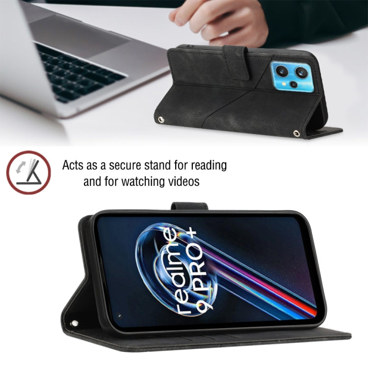 For Realme 9 Pro+ 5G / 9 4G Skin-feel Embossed Leather Phone Case