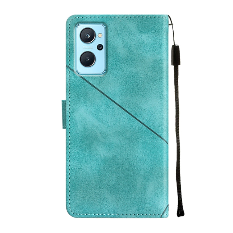 For Realme 9i / OPPO A36 / A76 Skin-feel Embossed Leather Phone Case