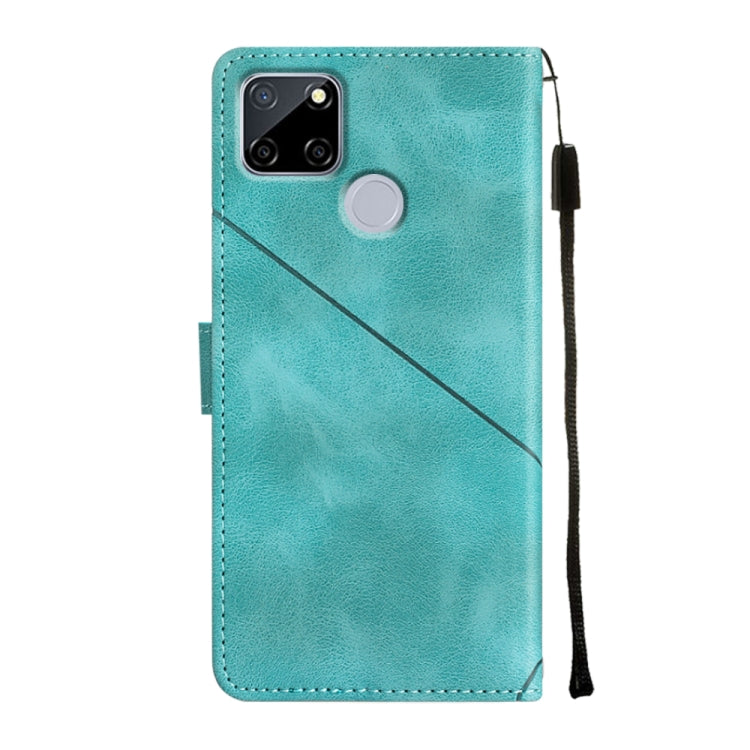 For Realme C12 / C15 / C25 / C25s Skin-feel Embossed Leather Phone Case