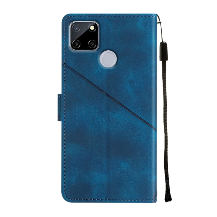For Realme C12 / C15 / C25 / C25s Skin-feel Embossed Leather Phone Case