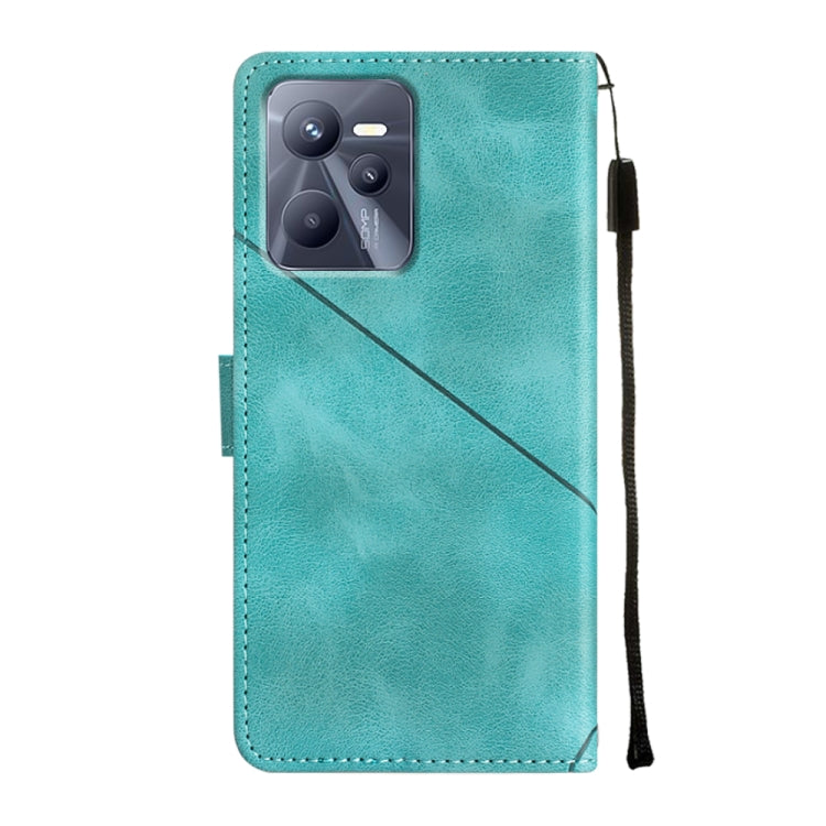 For Realme C35 Skin-feel Embossed Leather Phone Case