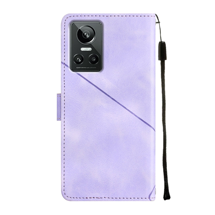 For Realme GT Neo3 Skin-feel Embossed Leather Phone Case