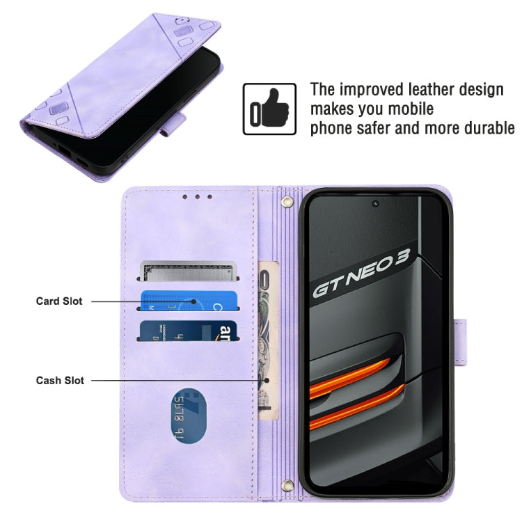 For Realme GT Neo3 Skin-feel Embossed Leather Phone Case