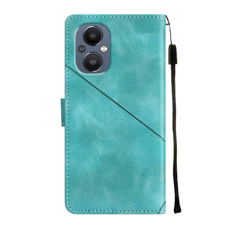 Skin-feel Embossed Leather Phone Case For OnePlus Nord N20 5G / OPPO Reno7 Z 5G / F21 Pro 5G Indian / Reno7 Lite 5G / Reno8 Lite 5G