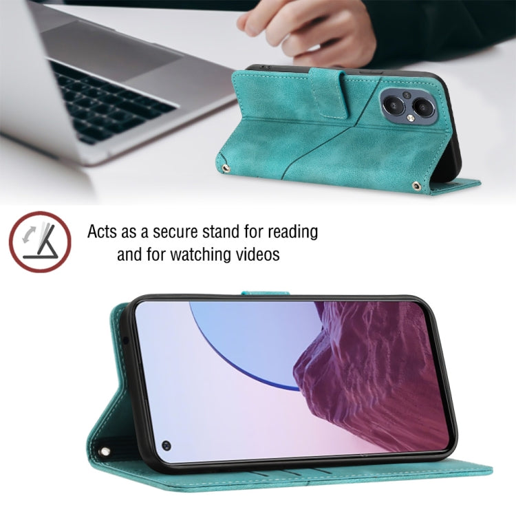 Skin-feel Embossed Leather Phone Case For OnePlus Nord N20 5G / OPPO Reno7 Z 5G / F21 Pro 5G Indian / Reno7 Lite 5G / Reno8 Lite 5G