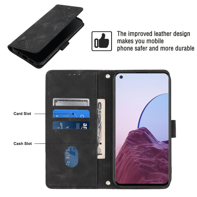 Skin-feel Embossed Leather Phone Case For OnePlus Nord N20 5G / OPPO Reno7 Z 5G / F21 Pro 5G Indian / Reno7 Lite 5G / Reno8 Lite 5G