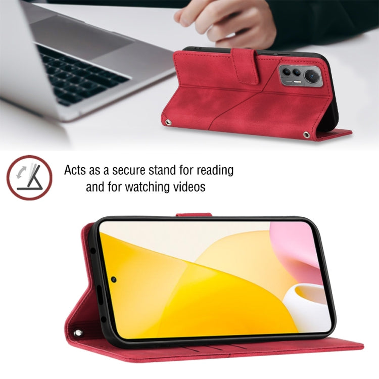 For Xiaomi 12 Lite Skin-feel Embossed Leather Phone Case