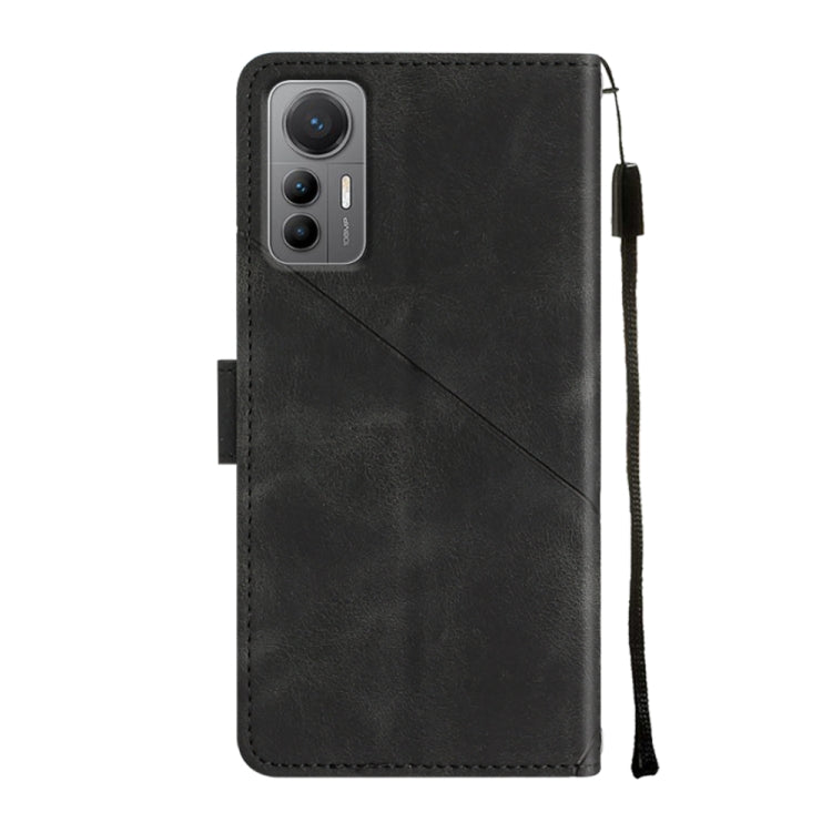 For Xiaomi 12 Lite Skin-feel Embossed Leather Phone Case
