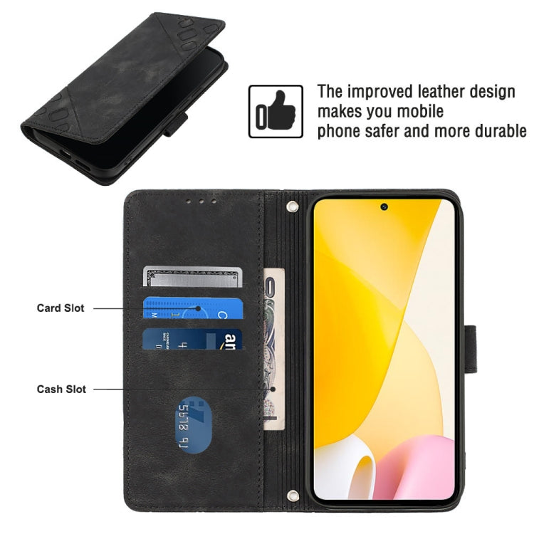 For Xiaomi 12 Lite Skin-feel Embossed Leather Phone Case