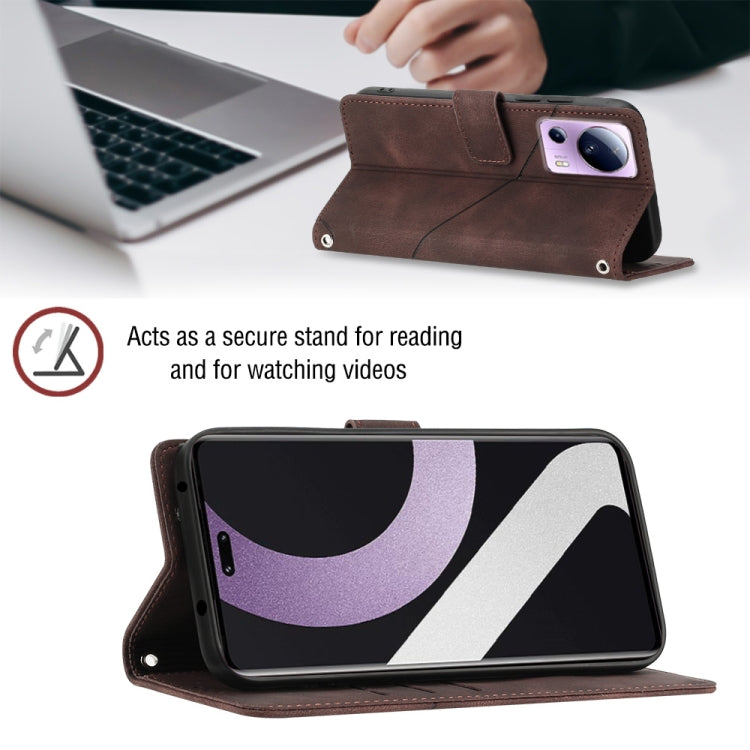 For Xiaomi Civi 2 Skin-feel Embossed Leather Phone Case