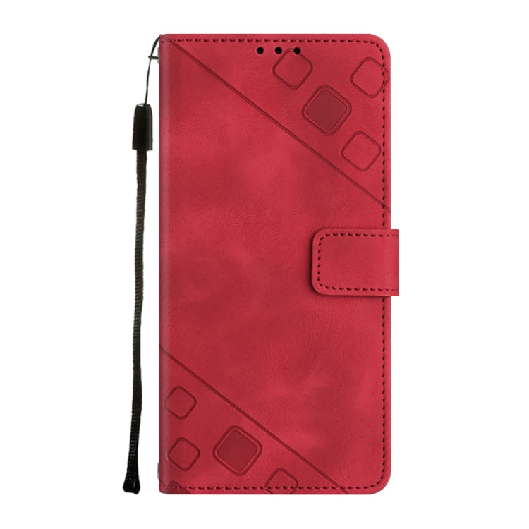For Xiaomi Poco C40 Skin-feel Embossed Leather Phone Case