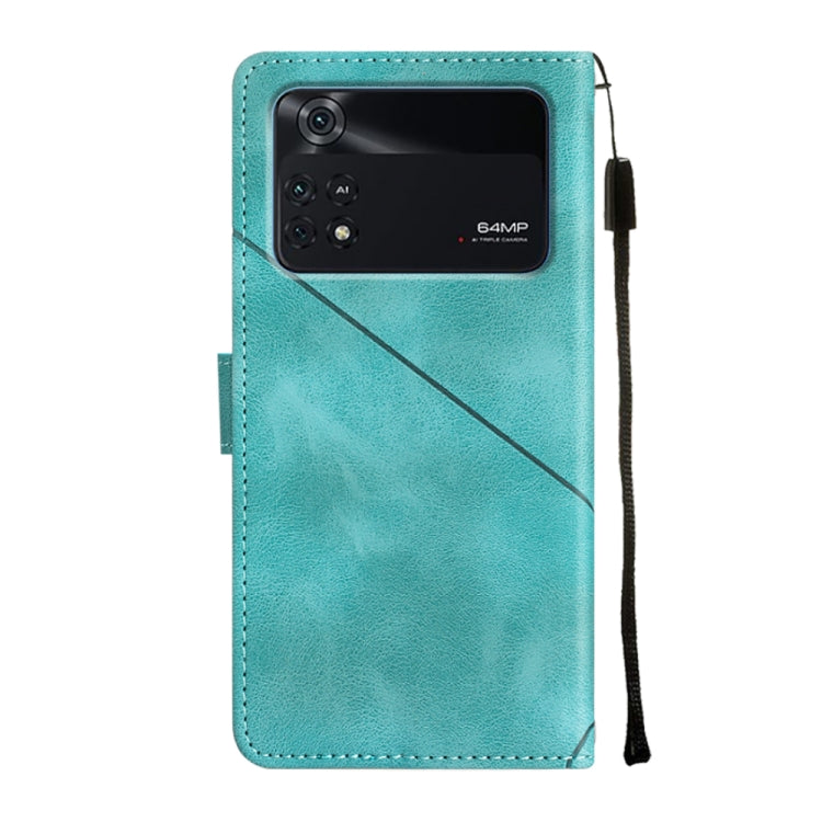 For Xiaomi Poco M4 Pro 4G Skin-feel Embossed Leather Phone Case