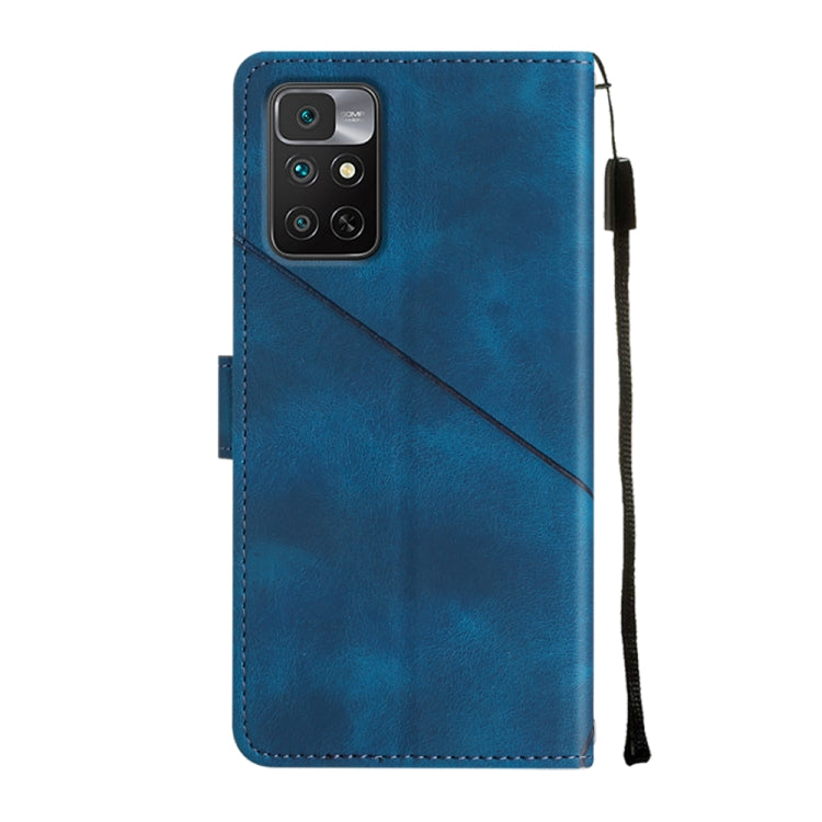 For Xiaomi Redmi 10 2022 / Note 11 4G Skin-feel Embossed Leather Phone Case