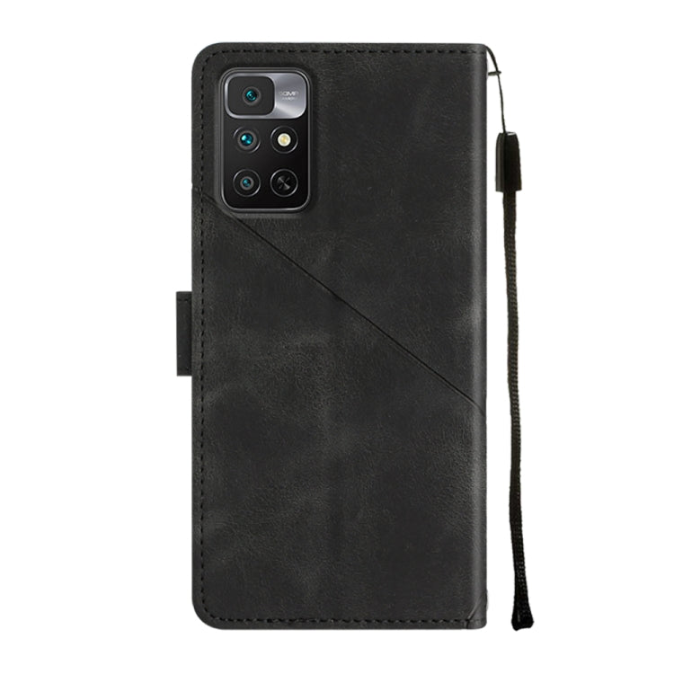 For Xiaomi Redmi 10 2022 / Note 11 4G Skin-feel Embossed Leather Phone Case