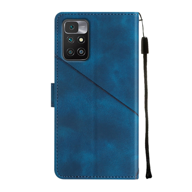 For Xiaomi Redmi 10 Prime+ 5G Skin-feel Embossed Leather Phone Case