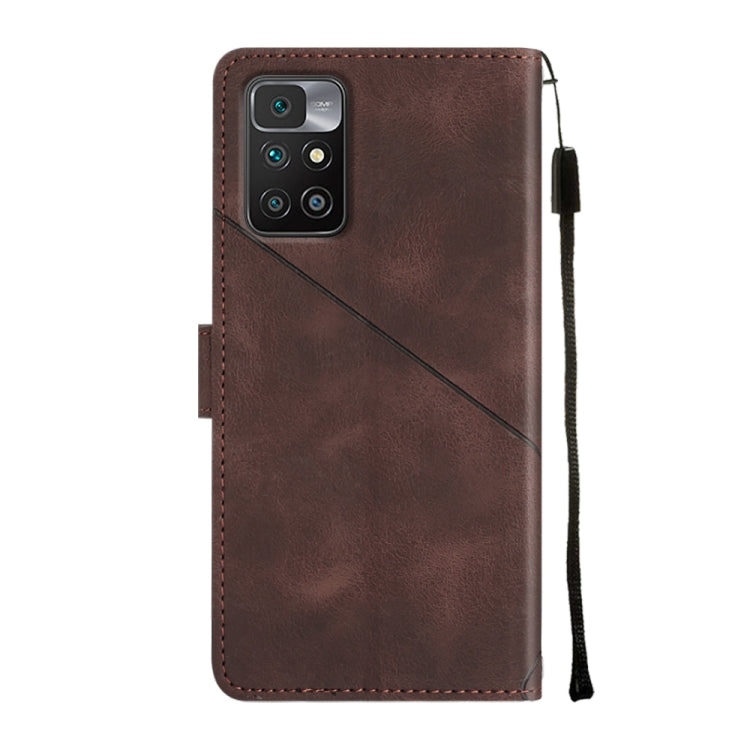For Xiaomi Redmi 10 Prime+ 5G Skin-feel Embossed Leather Phone Case