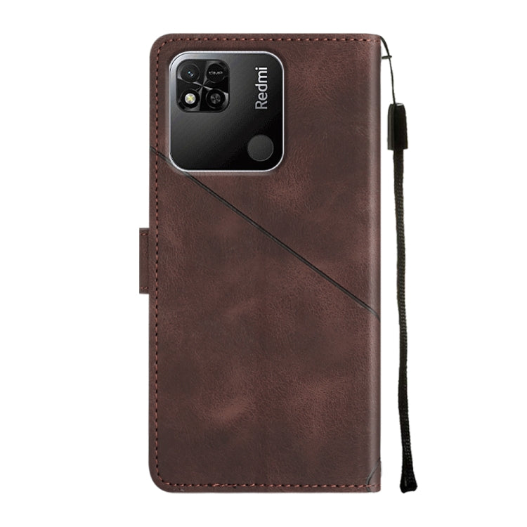 For Xiaomi Redmi 10A Skin-feel Embossed Leather Phone Case